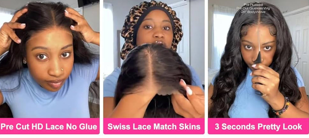 Uveous Glueless Wig